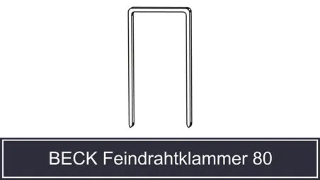 beck feindrahtklammer 80