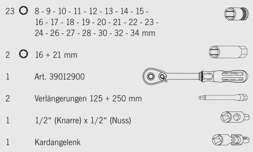 Preview: Projahn 1/2“ Industrie-Koffer 3901201