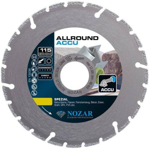 NOZAR Diamattrennscheibe ALLROUND ACCU 125 x 22,23 mm