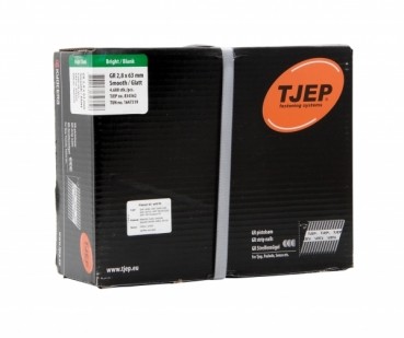 TJEP GR 28/63 D-Kopf Streifennägel 34° glatt Blank, 2,8x63mm Jumbobox