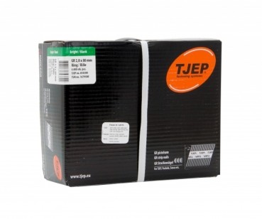 TJEP GR 28/80 D-Kopf Streifennägel 34° Rille Blank, 2,8x80mm Jumbobox