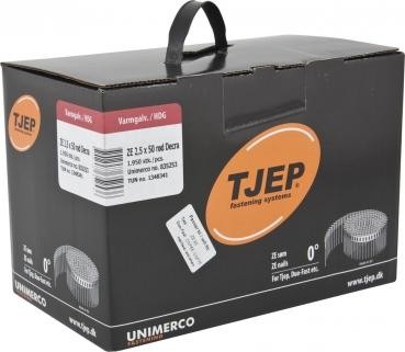 TJEP ZE 25/50 Rillennägel, Feuerverzinkt Decra rot