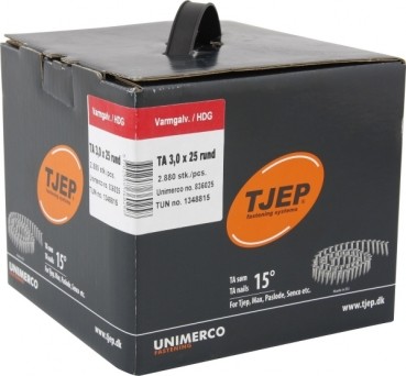 TJEP TA 30/25 Rillennägel, Dachpappnägel Feuerverzinkt