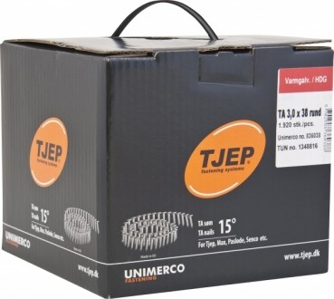 TJEP TA 30/38 Rillennägel, Dachpappnägel Feuerverzinkt