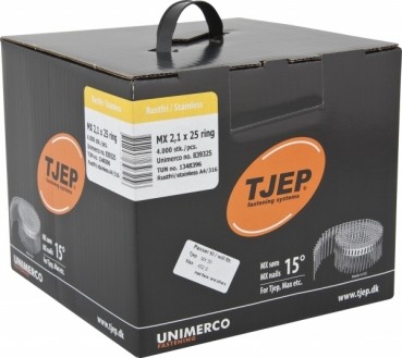 TJEP MX 21/25 Rillennägel Rostfrei A4