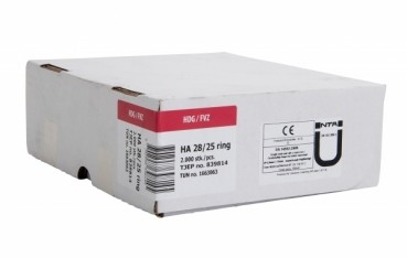 Preview: TJEP HA 28/25 Rillennägel, Haften Feuerverzinkt 2.000Stck. + 2 Gaskartuschen