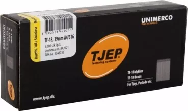 TJEP TF-18 Stiftnägel 19 mm Rostfrei A4