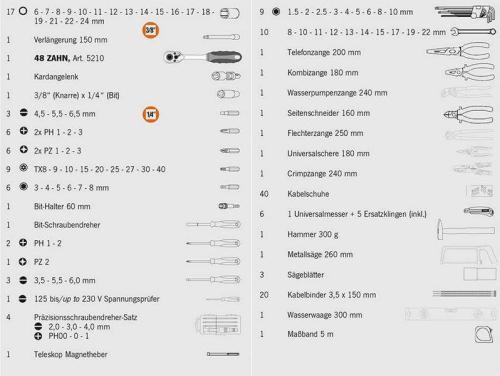 Preview: Projahn Werkzeugkoffer KOMPAKT 8682