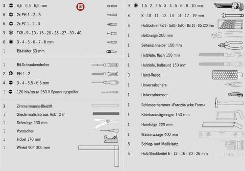 Preview: Projahn Schreiner-Werkzeug-Koffer 8684