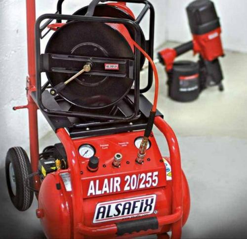 Preview: ALSAFIX Druckluft-SET, Kompressor, Schlauch und Coilnagler C28/70 P1