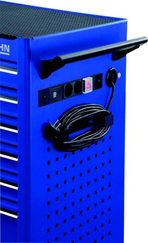 Preview: Projahn Werkstattwagen UNIVERSE mit Elektroverteiler mit 7 Schubfaechern Blau