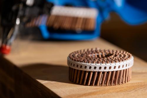 Preview: LignoLoc® Holznägel 3,5 x 37mm stumpf gestuft mit Kopf