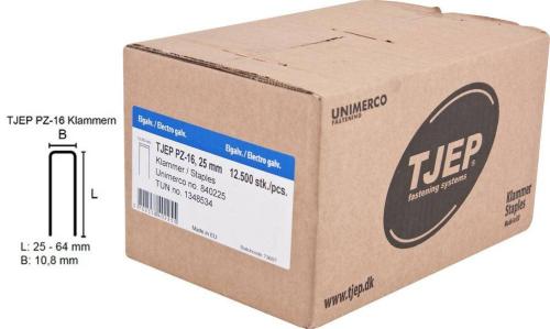 TJEP PZ-16 Klammern 25 mm, verzinkt und geharzt