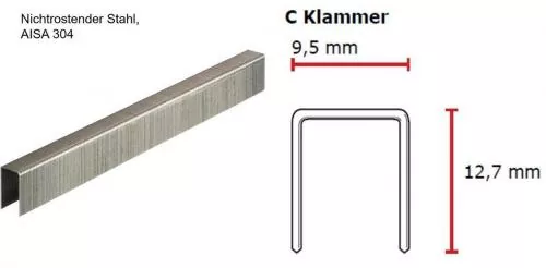 SENCO C-Klammer 12 mm niro Stahl CP C -Pack