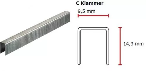 SENCO C-Klammer 14 mm verzinkt CP C -Pack