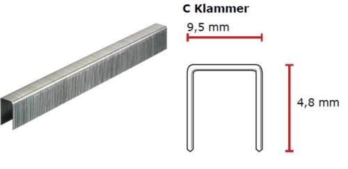 SENCO C-Klammer 5 mm verzinkt CP C -Pack