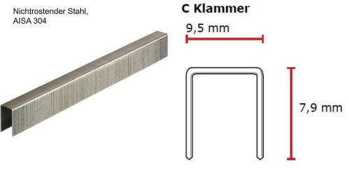 SENCO C-Klammer 8 mm niro Stahl CP C -Pack