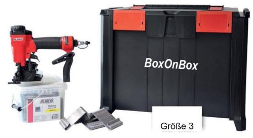 Preview: ALSAFIX Schieferhaken Klammer Gerät inkl. 1.500 Haken in BoxOnBox