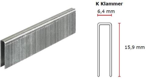 SENCO K-Klammer 16 mm verzinkt CP C -Pack