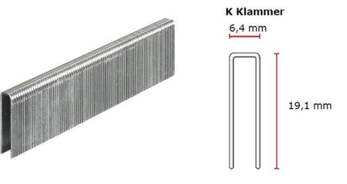 SENCO K-Klammer 19 mm verzinkt CP C -Pack