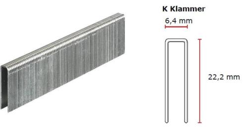 SENCO K-Klammer 22 mm verzinkt CP C -Pack