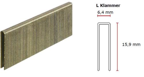 SENCO L-Klammer 16 mm verzinkt CP Sencote