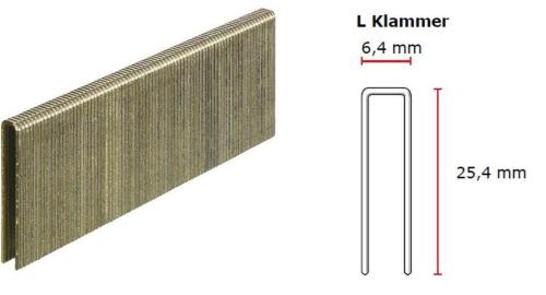 SENCO L-Klammer 25 mm verzinkt CP Sencote