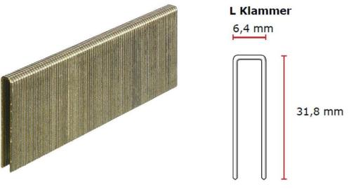 SENCO L-Klammer 32 mm verzinkt CP Sencote