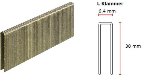 SENCO L-Klammer 38 mm verzinkt CP Sencote