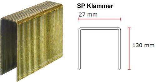 SENCO SP-Klammer 130 mm S-CP Verzinkt 12 mµ, Sencotiert