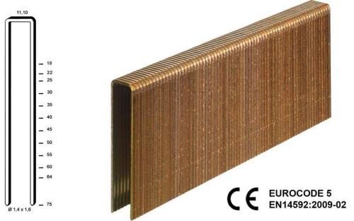 Alsafix Klammer Z-45 verzinkt 12µ CE