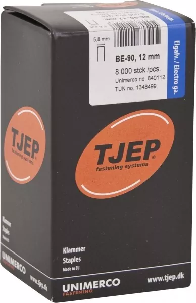 TJEP BE-90 Klammern 12 mm, geharzt