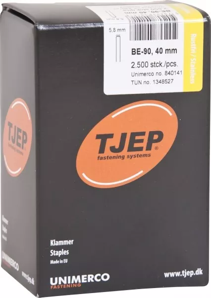 TJEP BE-90 40mm Klammer, Rostfrei A4 geharzt