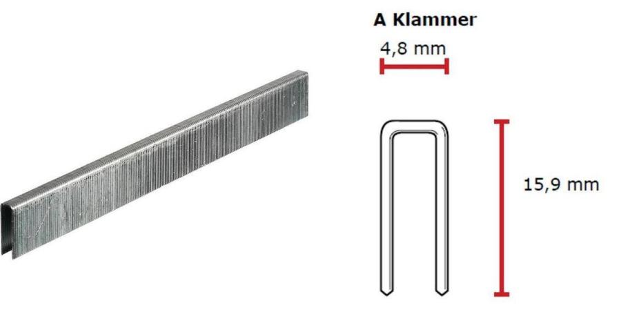 SENCO A-Klammer 16 mm verzinkt CP C -Pack A10BAAP