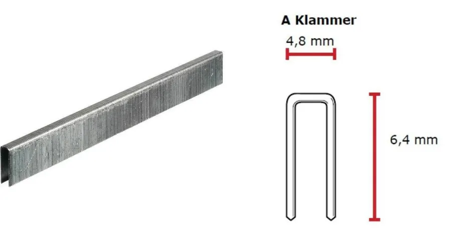 SENCO A-Klammer 6 mm verzinkt CP C -Pack A04BAAP