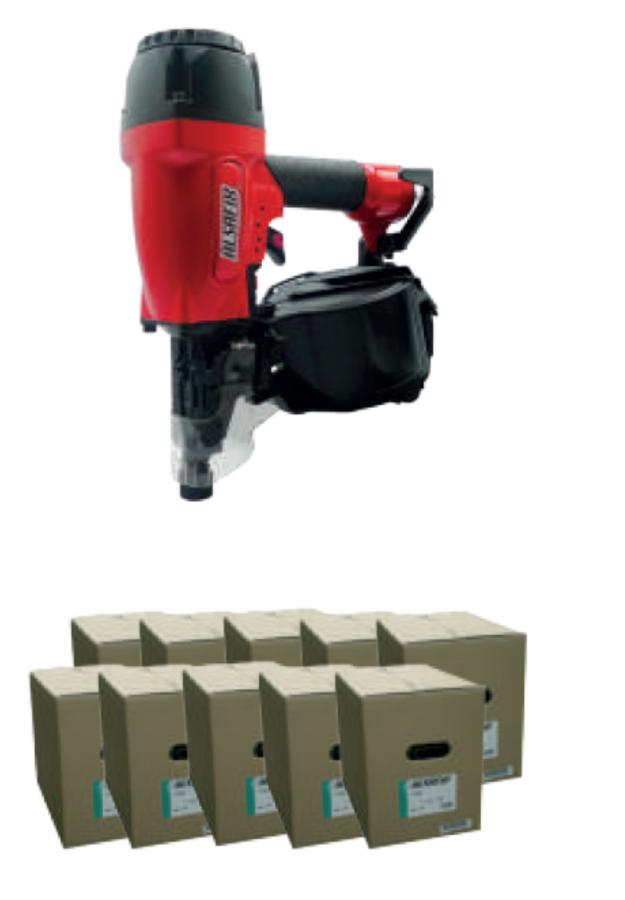 ALSAFIX SET Coilnagler C28/70P1 + 10 Karton Coils 2,3 x 60 mm