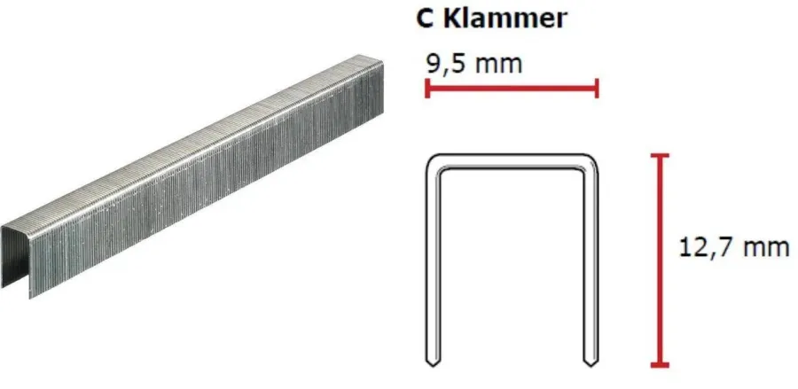 SENCO C-Klammer 12 mm verzinkt CP C -Pack