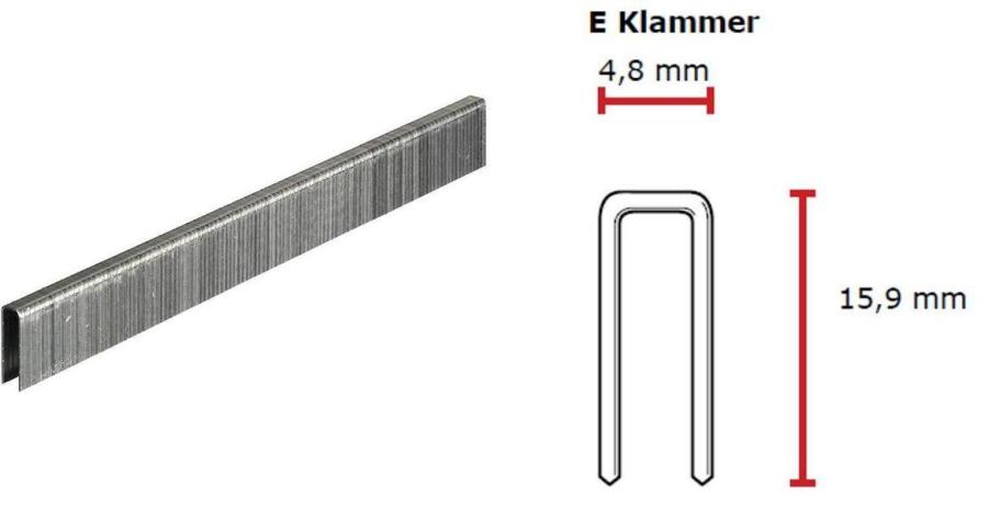 SENCO E-Klammer 16 mm verzinkt CP C -Pack