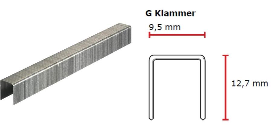 SENCO G-Klammer 12 mm verzinkt CP C -Pack