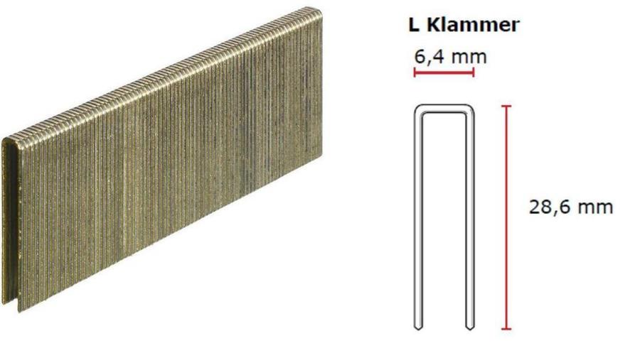 SENCO L-Klammer 28 mm verzinkt CP Sencote
