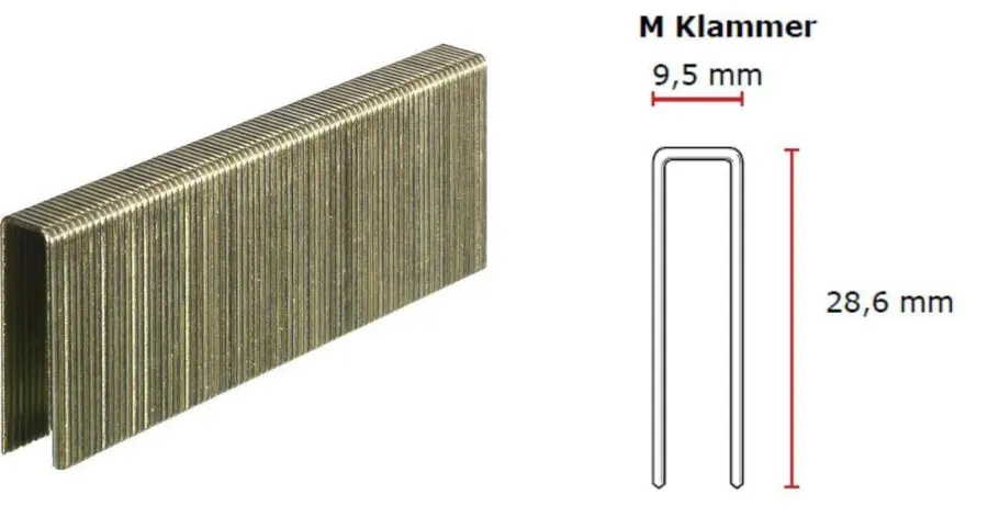 SENCO M-Klammer 28 mm verzinkt CP Sencote