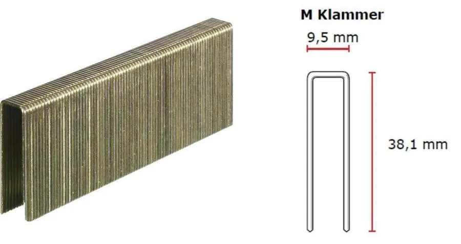 SENCO M-Klammer 38 mm verzinkt CP Sencote