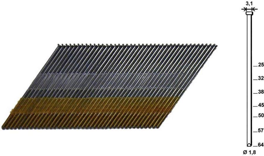 Alsafix DA Brads 57 mm verzinkt